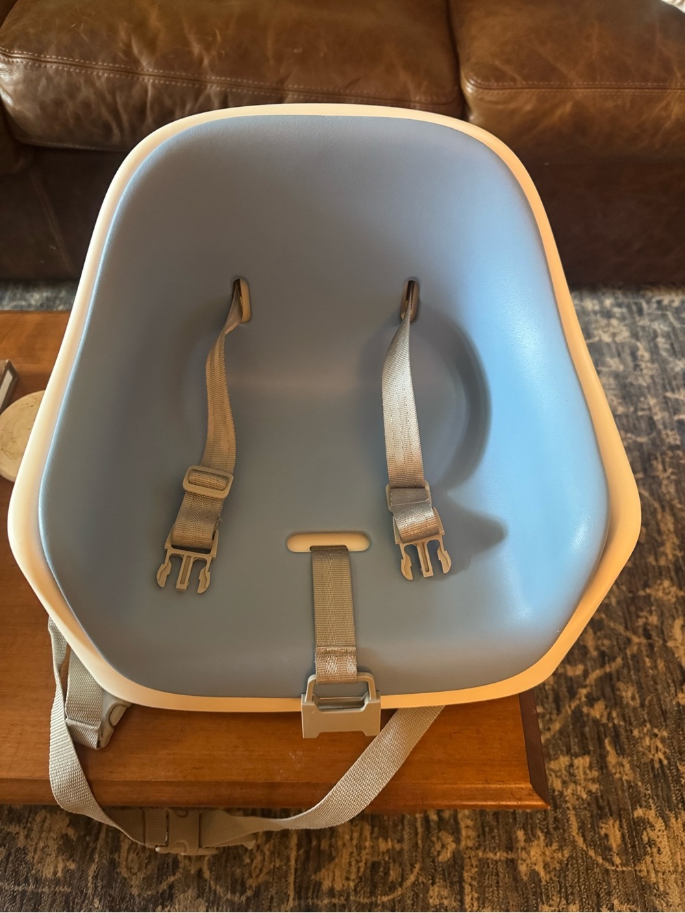 Oxo Kids Booster Seat with Safety Straps - Light Blue